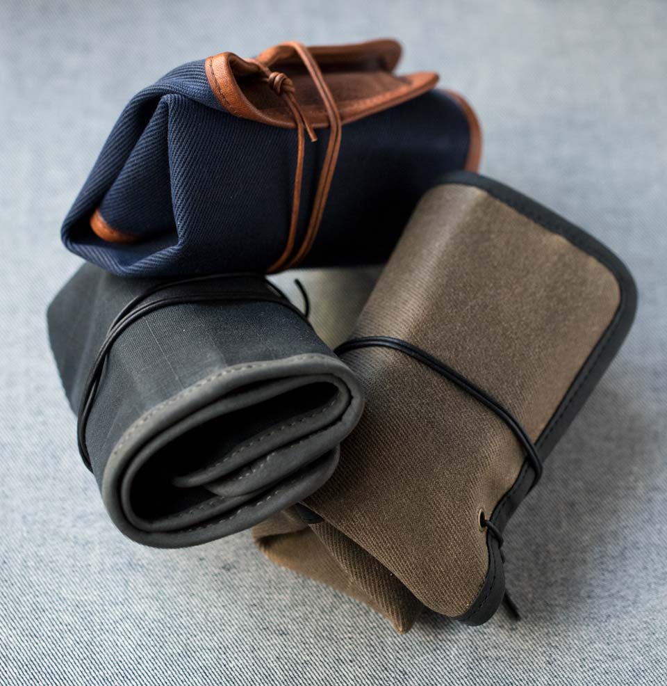 Waxed canvas watch roll sale