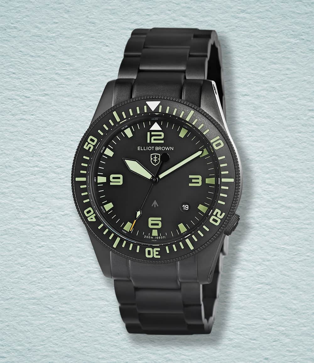 Elliot Brown Watch Black - Bracelet Holton Professional Quartz