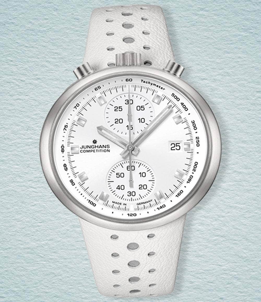 Junghans Watch White 1972 Competition Automatic