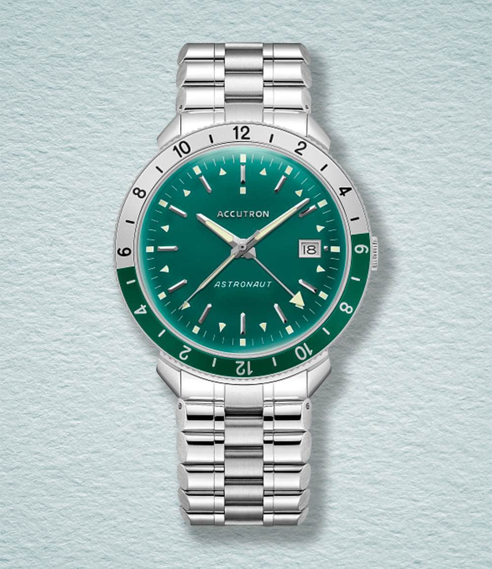 Accutron Watch Green Astronaut GMT Watch Collection