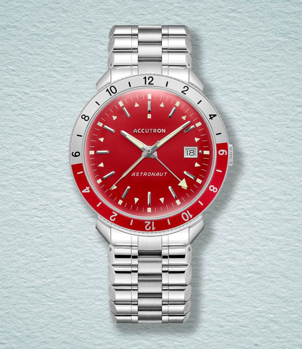 Accutron Watch Red Astronaut GMT Watch Collection