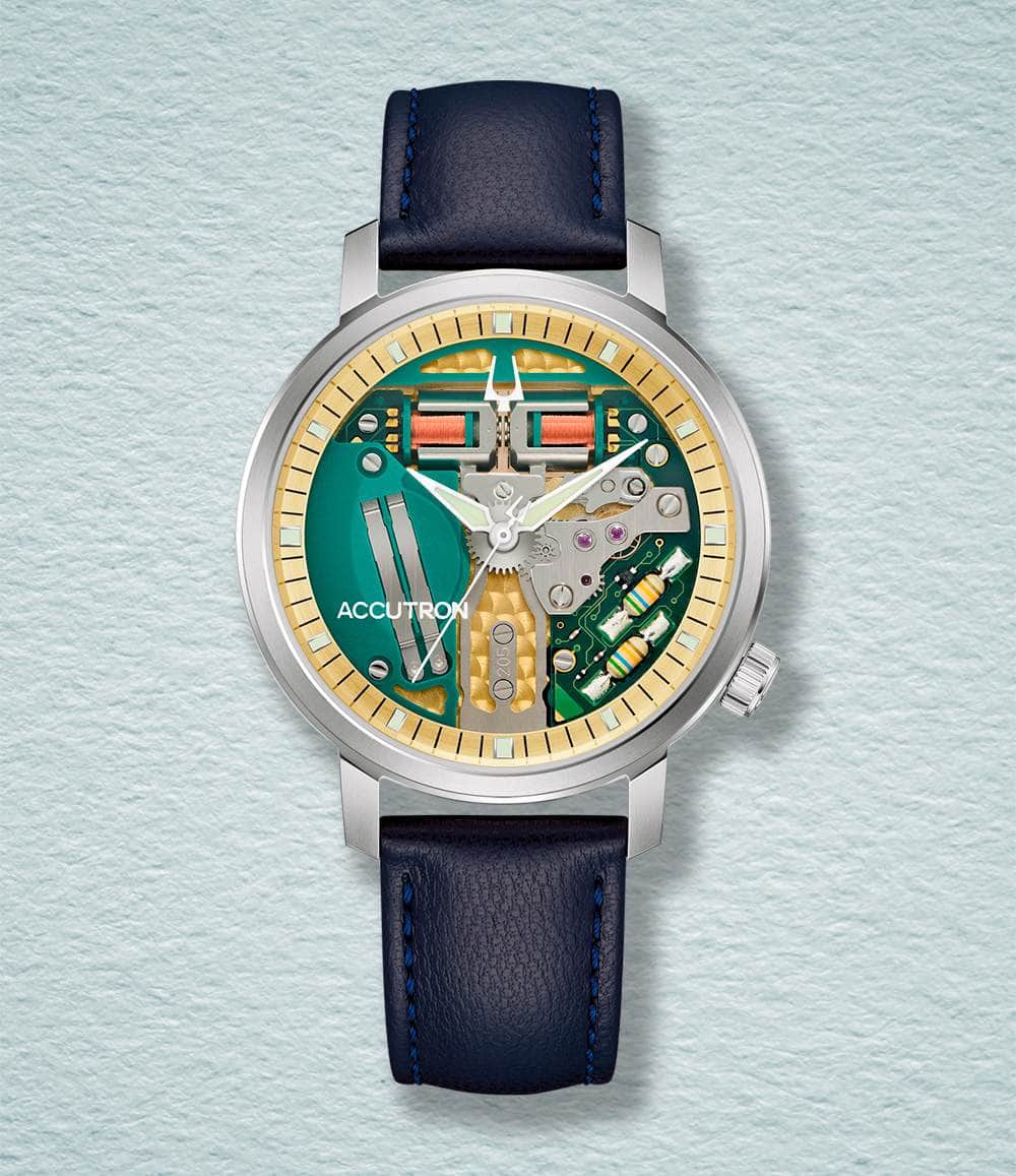 Accutron Watch Blue (Titanium) Spaceview 314 - Tuning Fork