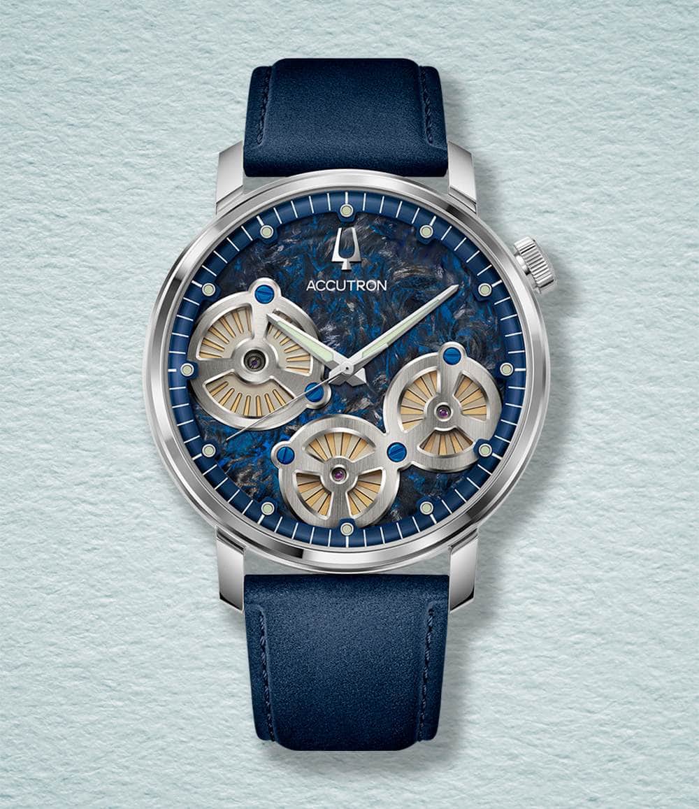 Accutron Watch Blue Spaceview Evolution Electrostatic