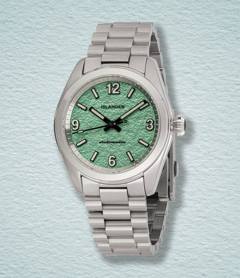 Islander Watch Green Islander Brookville Calligraphy Edition