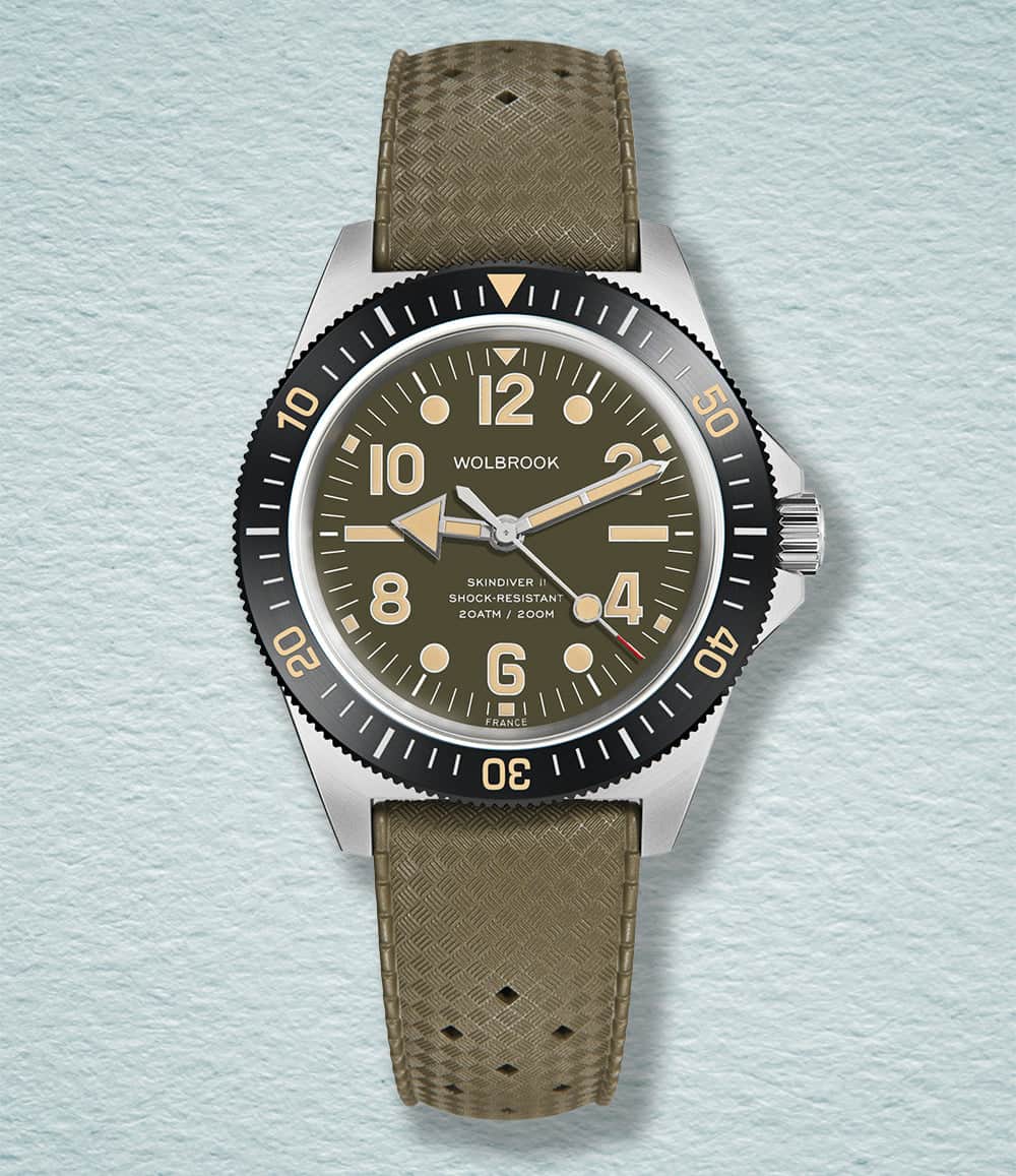 Wolbrook Watch Green Skindiver II Automatic Dive Watch - CNEXO Limited Edition