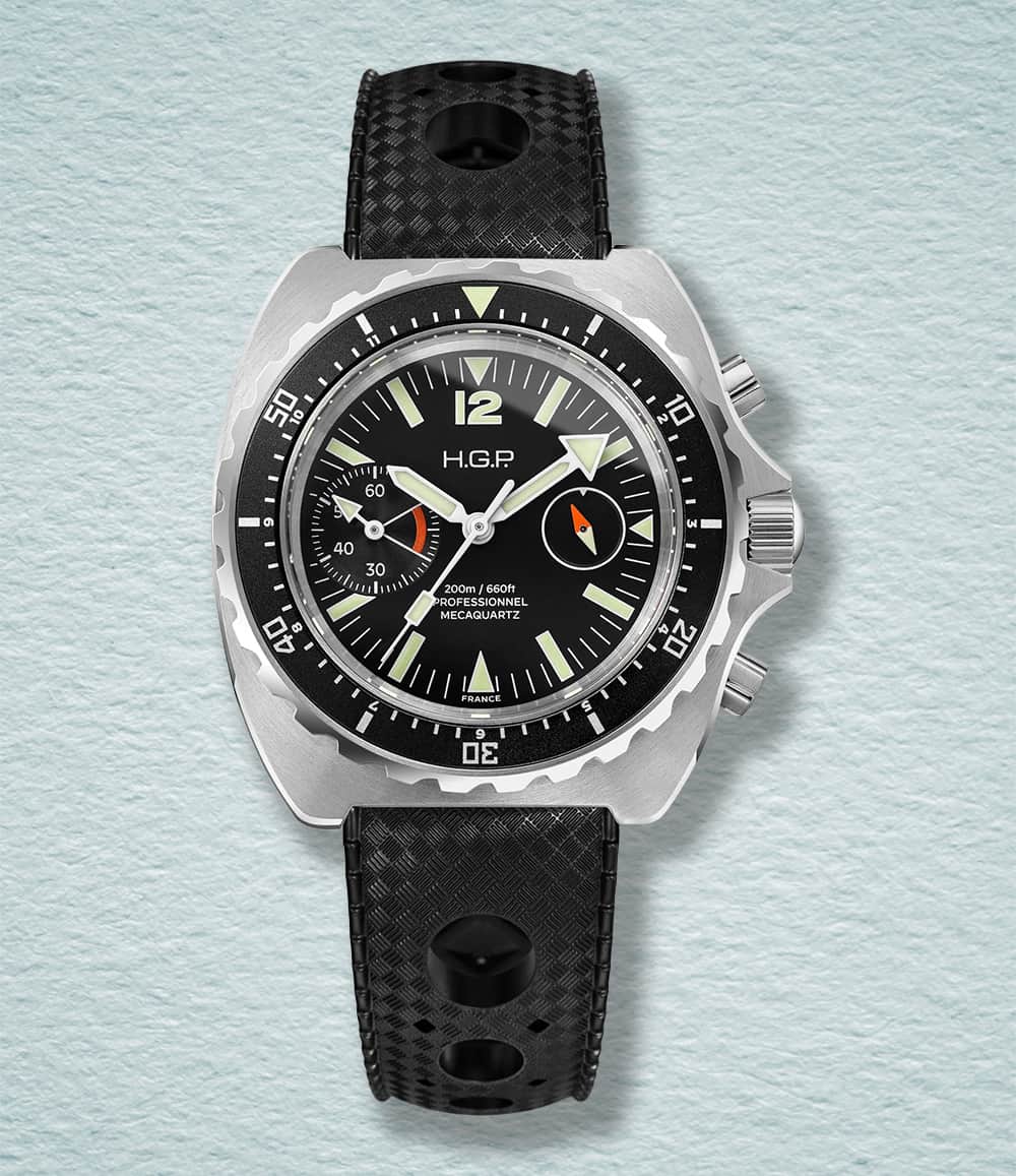 HGP Watch Big Eye Diver 200M Chrono-Mecaquartz Big Eye