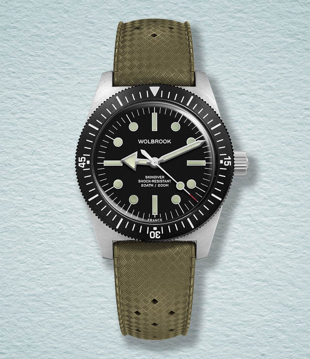 Wolbrook Watch Standard 38mm Skindiver Automatic Dive Watch