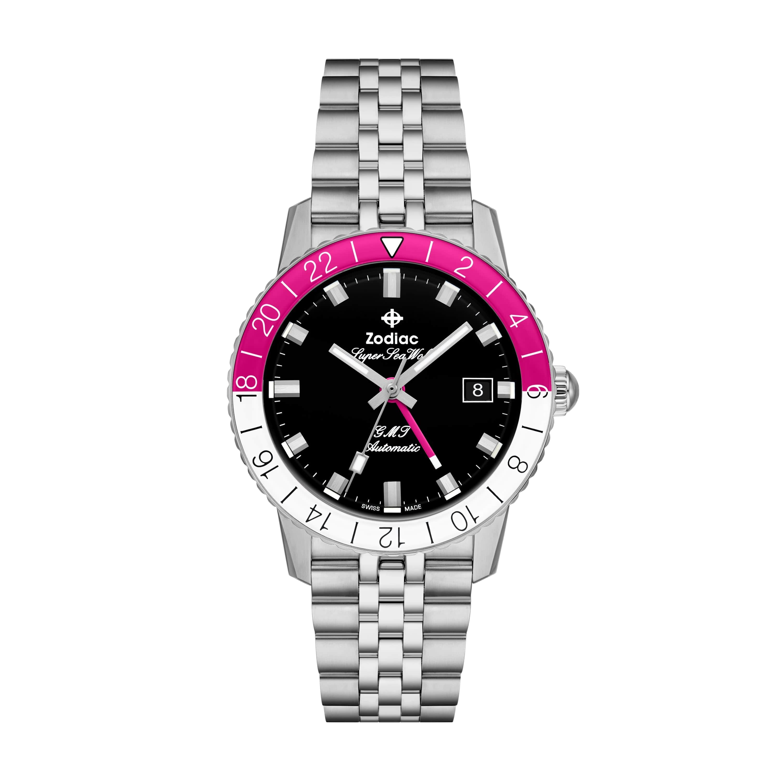 Zodiac Watch Super Sea Wolf GMT Automatic | Black Dial