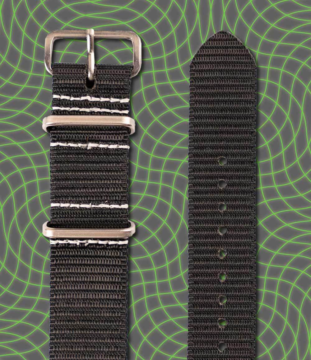 ADPT Strap Black / 20mm Mil-Strap Glow In The Dark