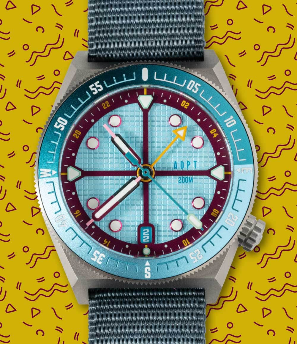 ADPT Watch Aqua Berry ADPT Series 1 Dual-Time