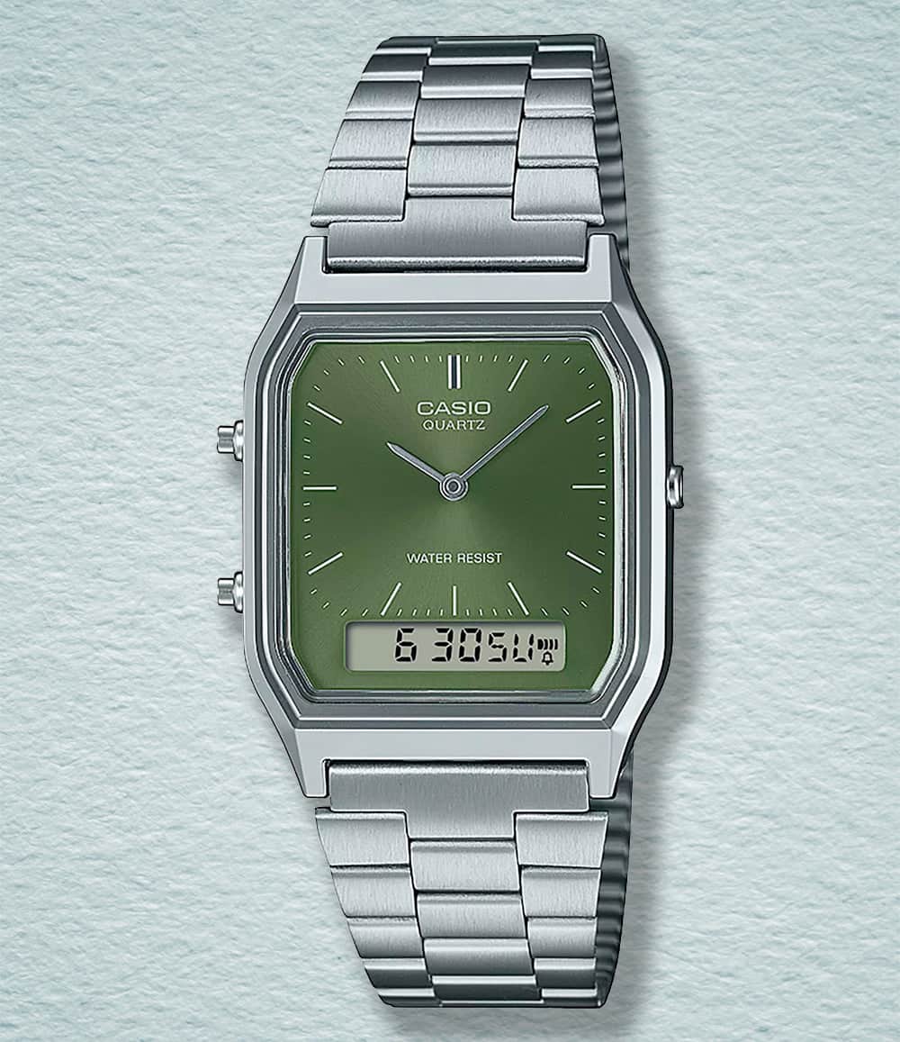 Casio Watch Green AQ‑230 Series