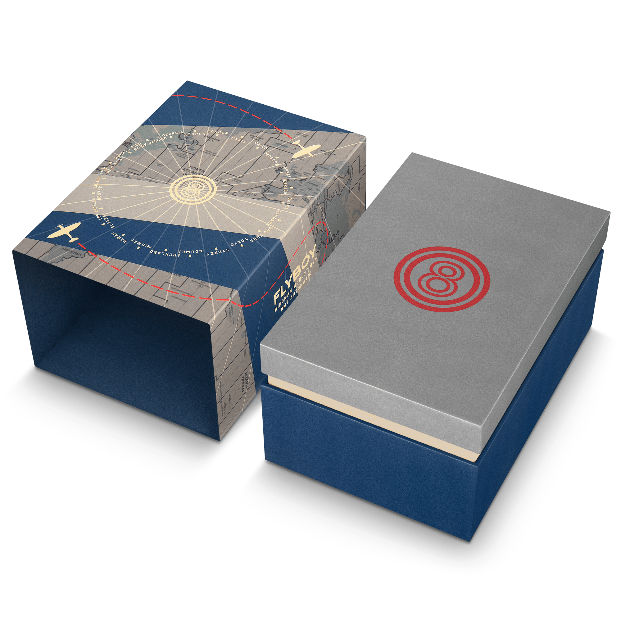 AVI-8 WATCHES Flyboy Wingman Worldtimer GMT Automatic Jungle Green