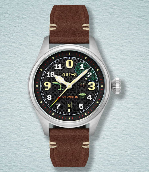AVI-8 Clowes Automatic Capcom® 1942 Pixel Limited Edition Watches