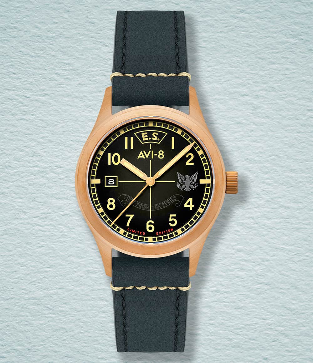 AVI-8 Watch Gravesend AVI-8 Flyboy Eagle Squadron Auto Bronze 85th Limited Edition Watches