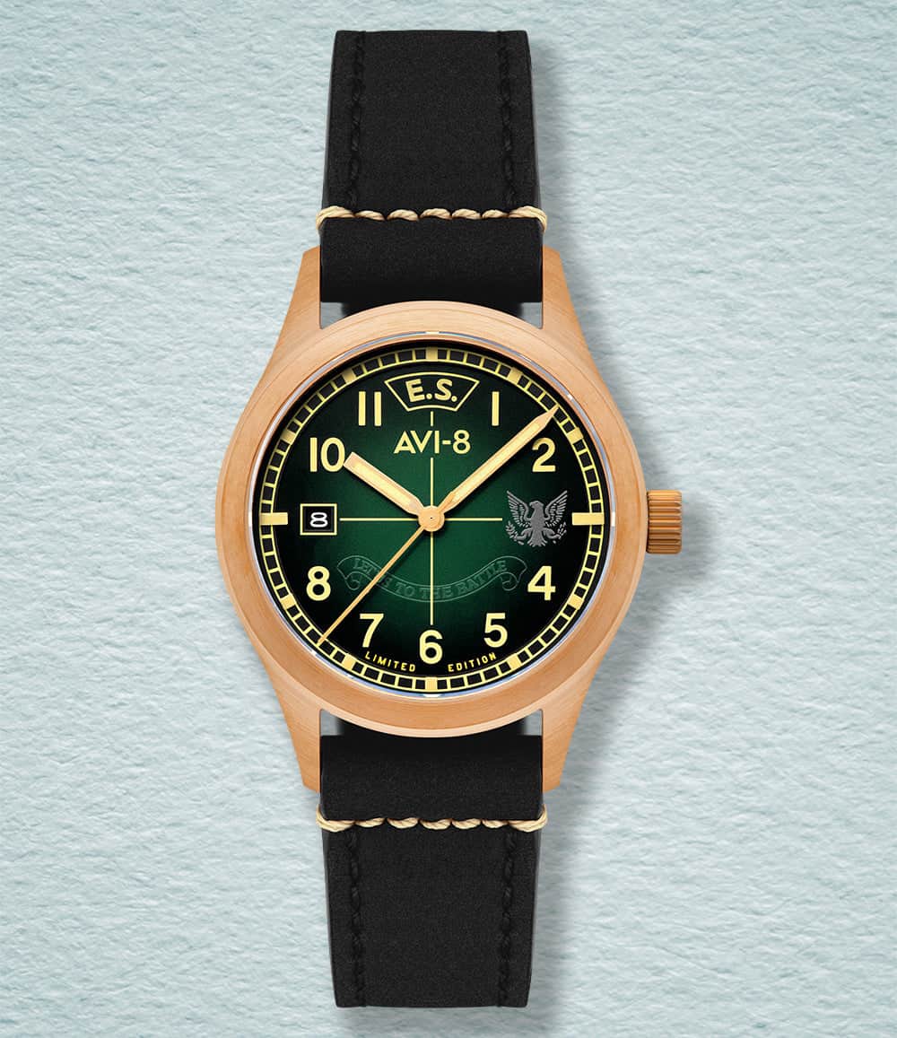 AVI-8 Watch Coltishall AVI-8 Flyboy Eagle Squadron Auto Bronze 85th Limited Edition Watches