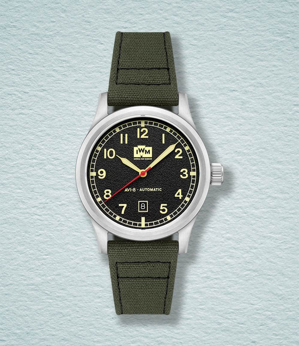 AVI-8 Watch Ashen Flight Flyboy Engineer Automatic — Imperial War Museums Fieldmaster Edition Watches