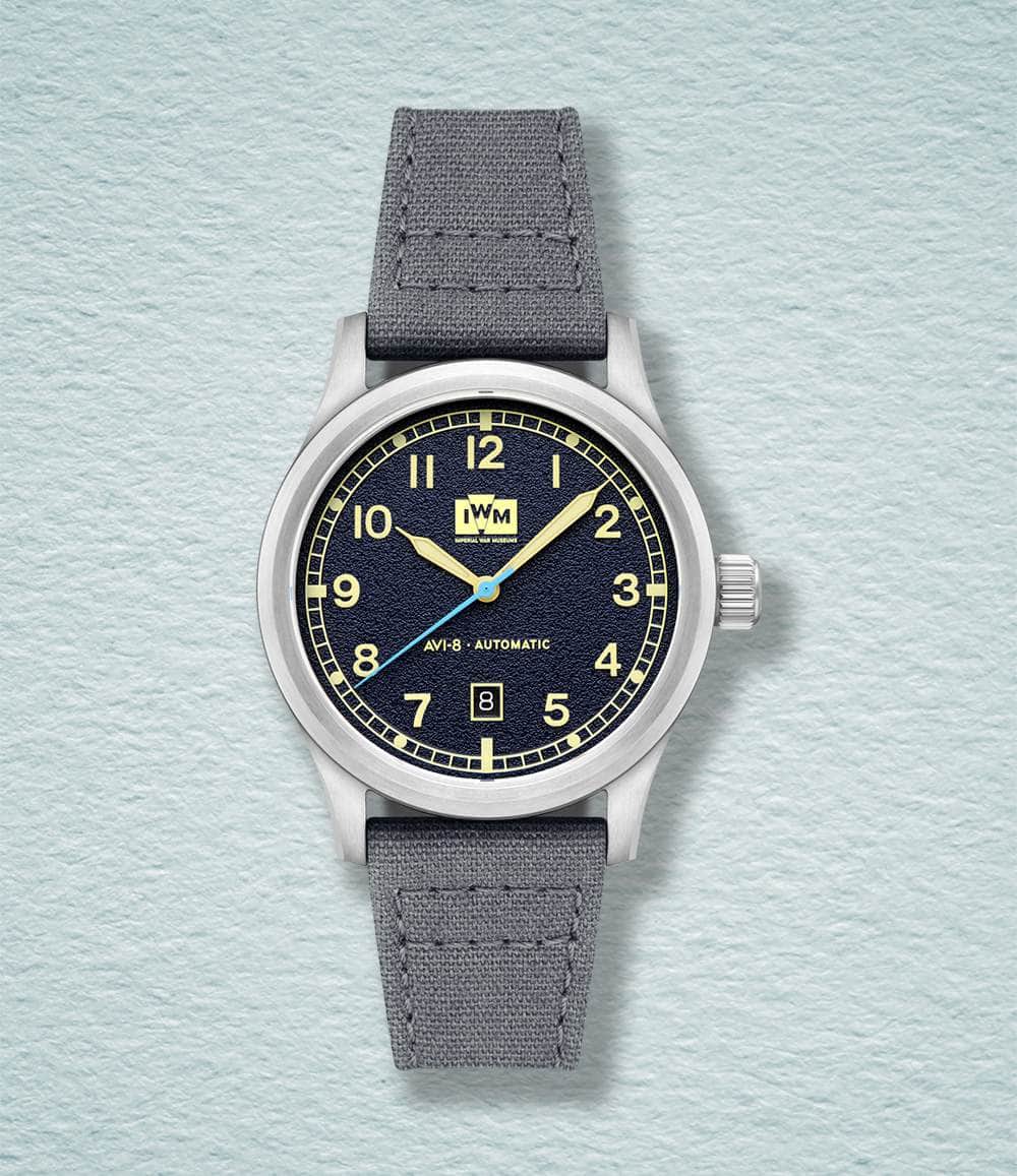 AVI-8 Watch Wingman Blue Flyboy Engineer Automatic — Imperial War Museums Fieldmaster Edition Watches