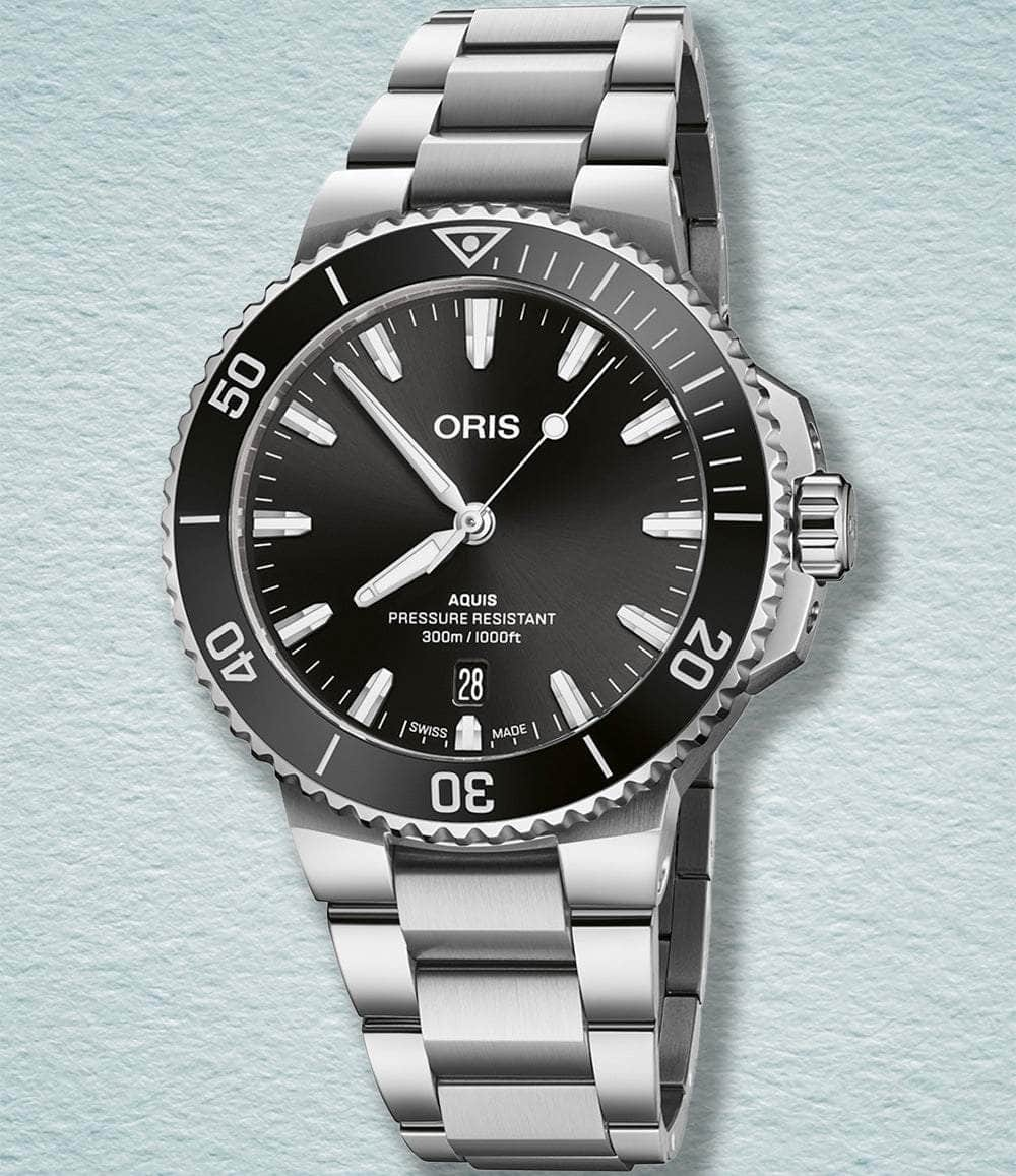 Oris Watch Black / Bracelet Aquis Date 41.5mm (2024)