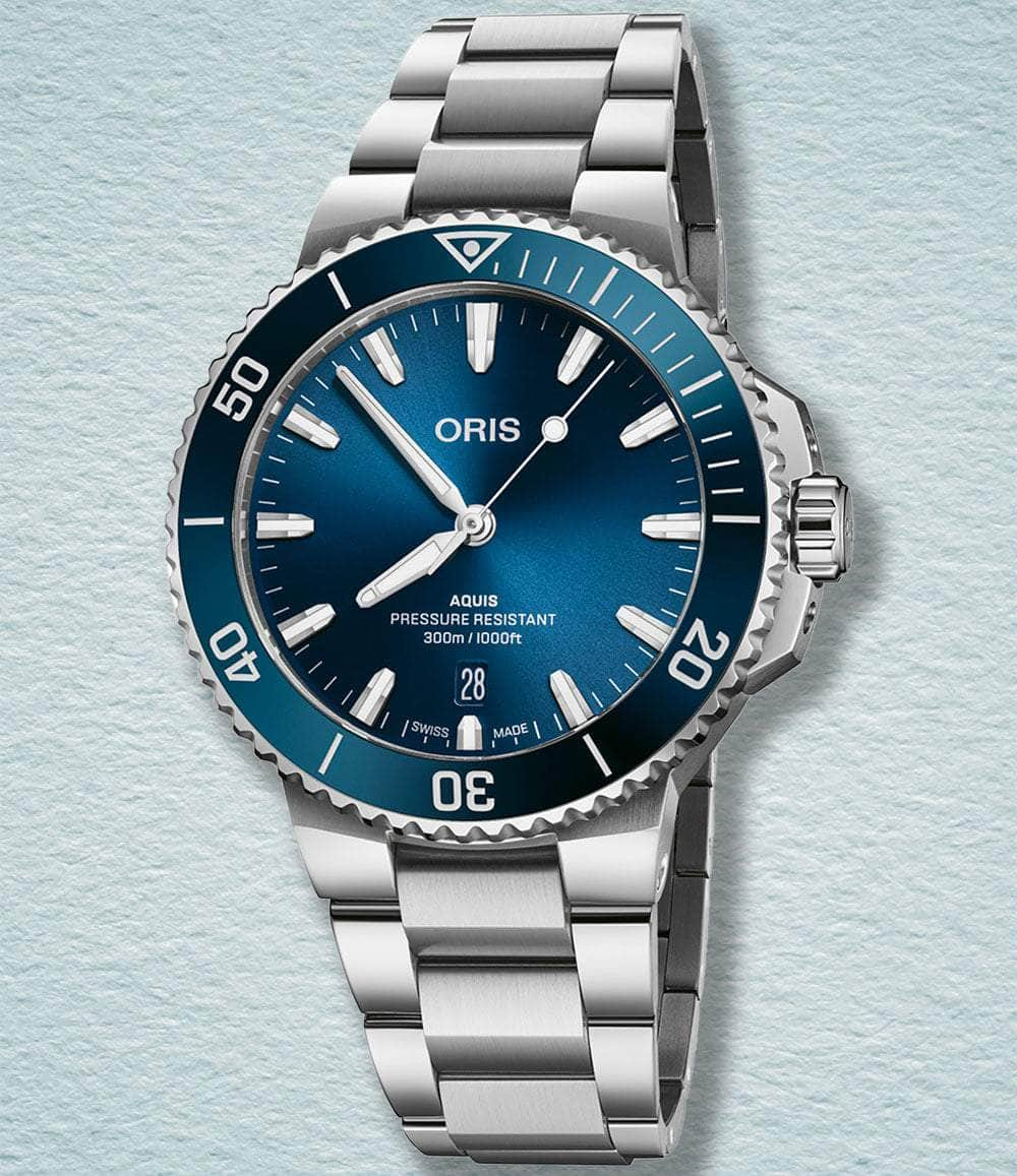 Oris Watch Blue / Bracelet Aquis Date 41.5mm (2024)