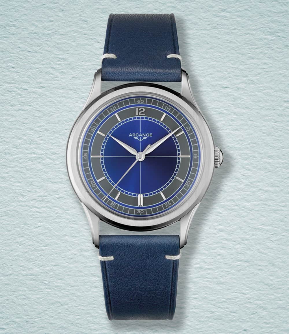 Arcange Watch Paros Blue Arcange Automatic Sector Watch Collection