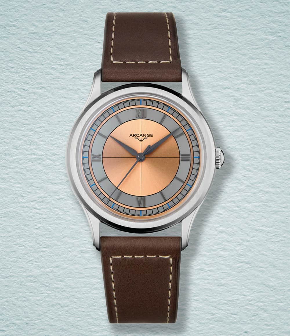 Arcange Watch Salmon Arcange Automatic Sector Watch Collection