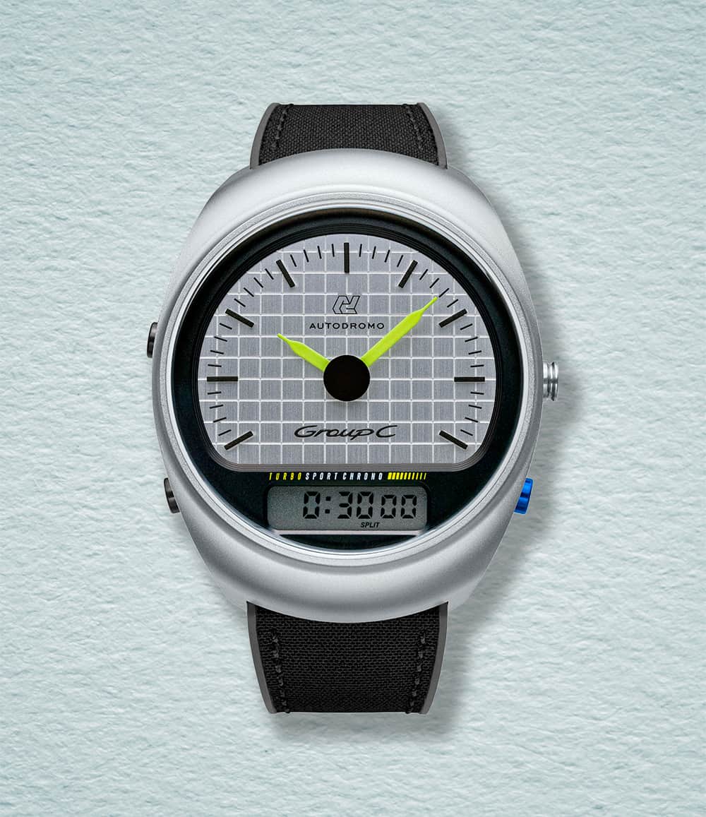 Autodromo - Instruments for Motoring Watch Silver Group C Turbo Sport Watch Collection