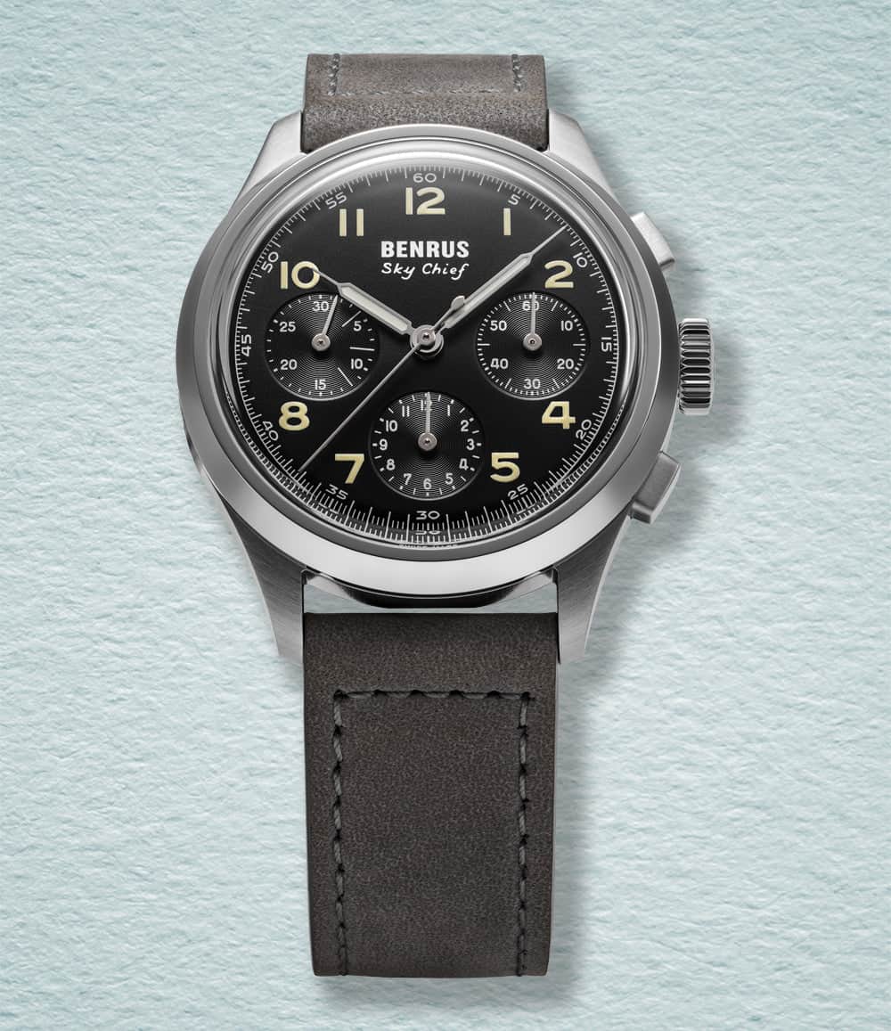 Benrus Watch Stratus Grey Benrus Sky Chief