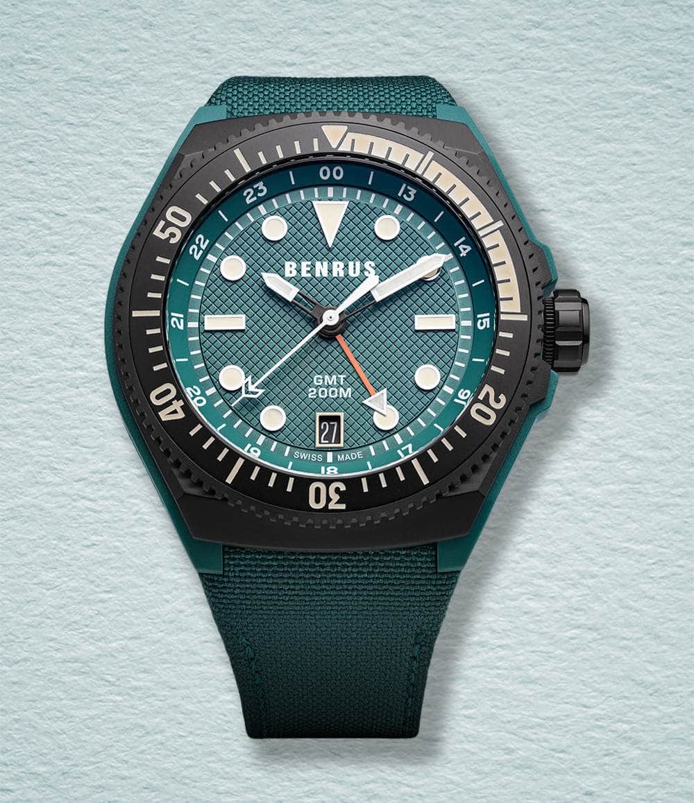 Benrus Watch Green Benrus Type 3X Zulu