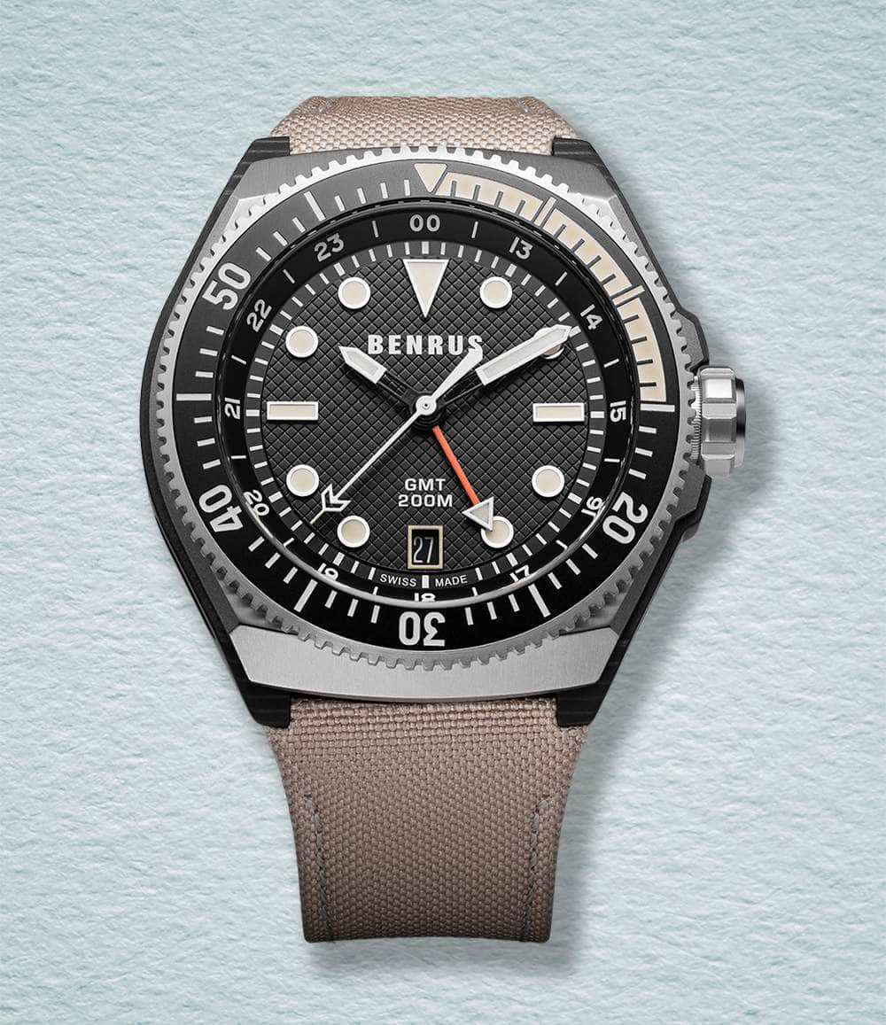 Benrus Watch Black Benrus Type 3X Zulu