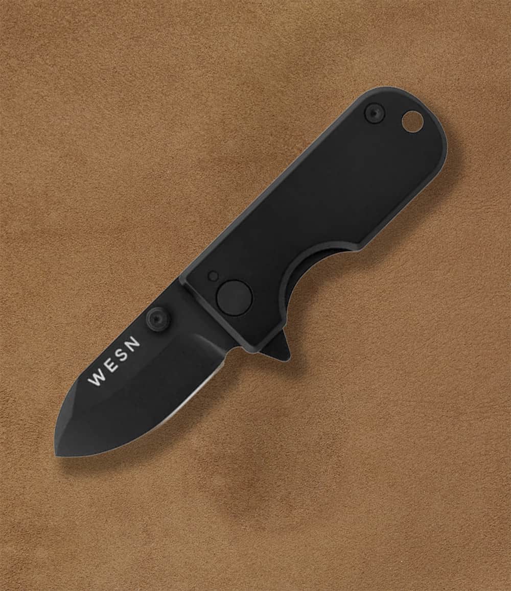 WESN Knife Blacked Out Titanium The WESN Microblade