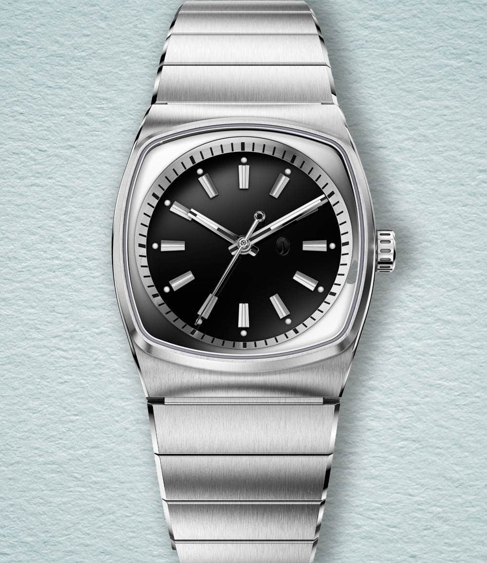 Brew Watch Co. Watch Silver And Black Brew Metric Lite