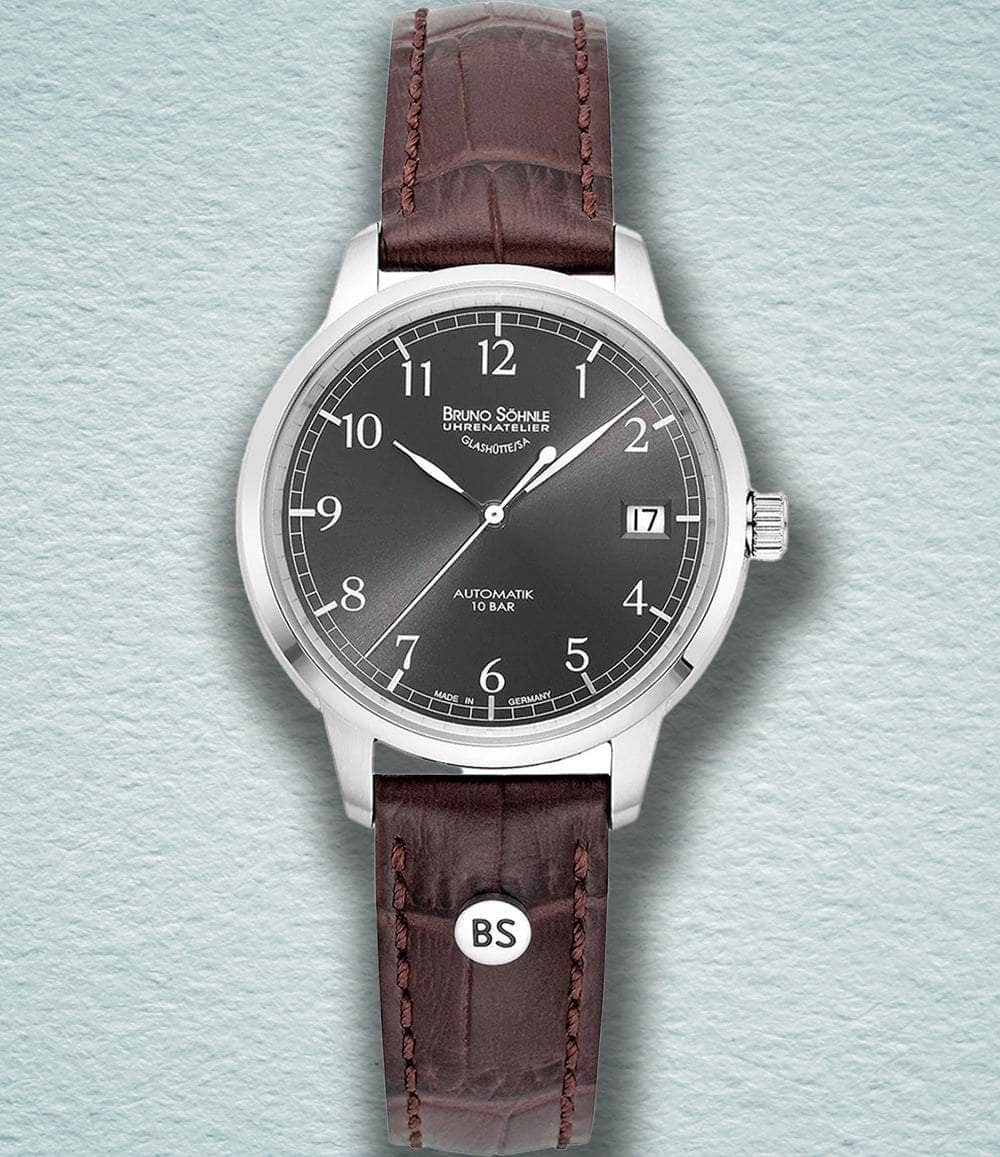 Bruno Söhnle Glashütte Watch Black Hamburg Automatik Small