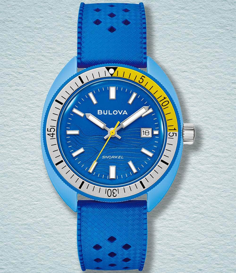 Bulova Watch Blue Tang Fish Snorkel Collection