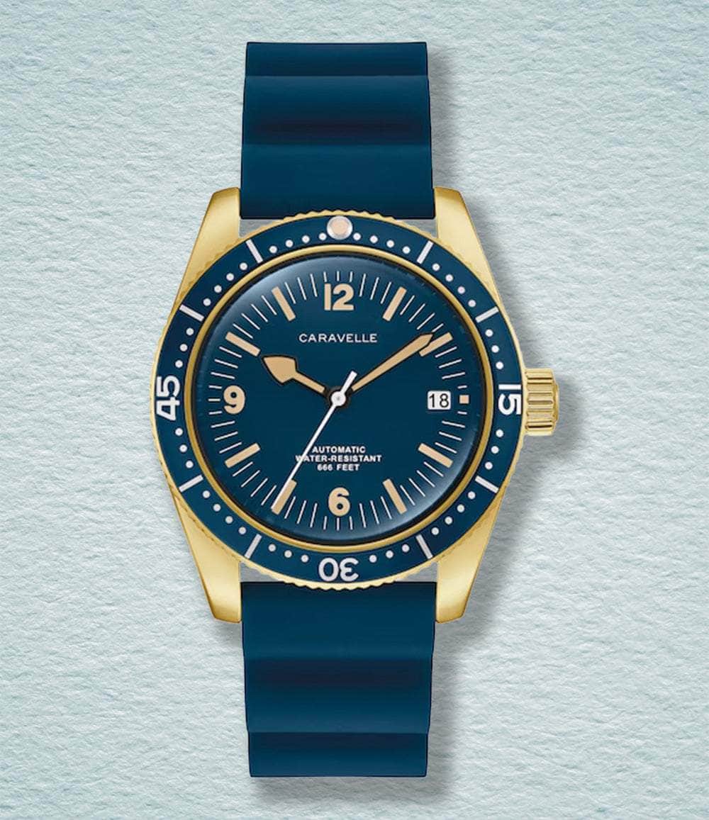 Bulova Watch Blue The Caravelle by Bulova Sea Hunter Diver