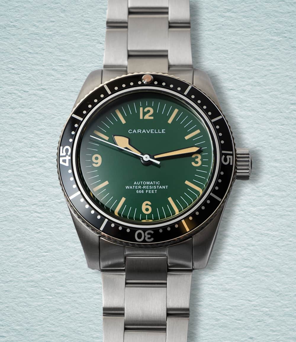 Bulova Watch Green Windup Watch Shop x Caravelle by Bulova Sea Hunter Bundle - Preorder