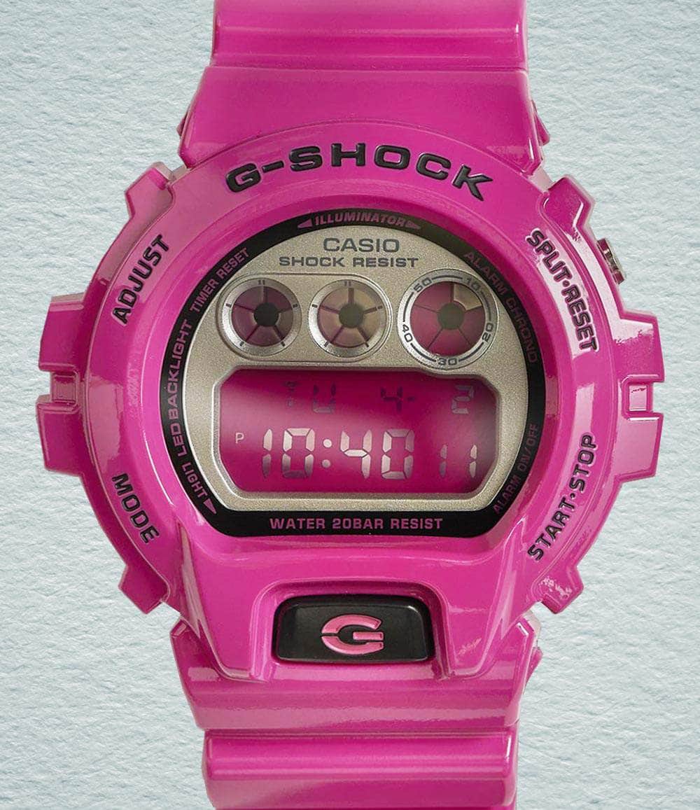 G-Shock Watch Hot Pink Retro Colors