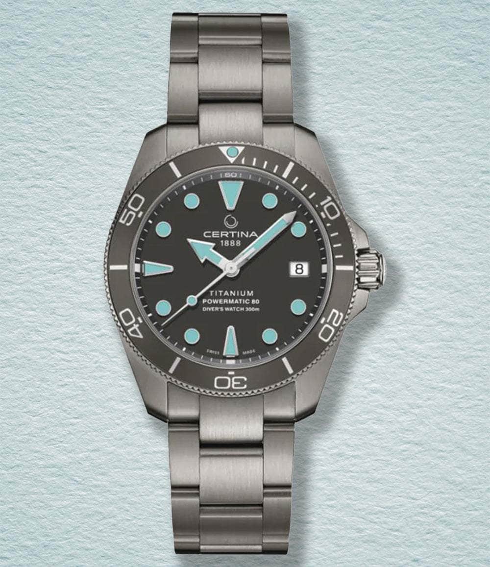 Certina Watches 38mm Titanium Dive Watch Certina DS Action Diver