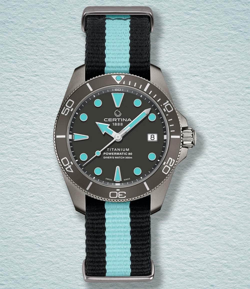 Diver Powermatic 80 38mm Titanium Dive Watch Certina DS Action
