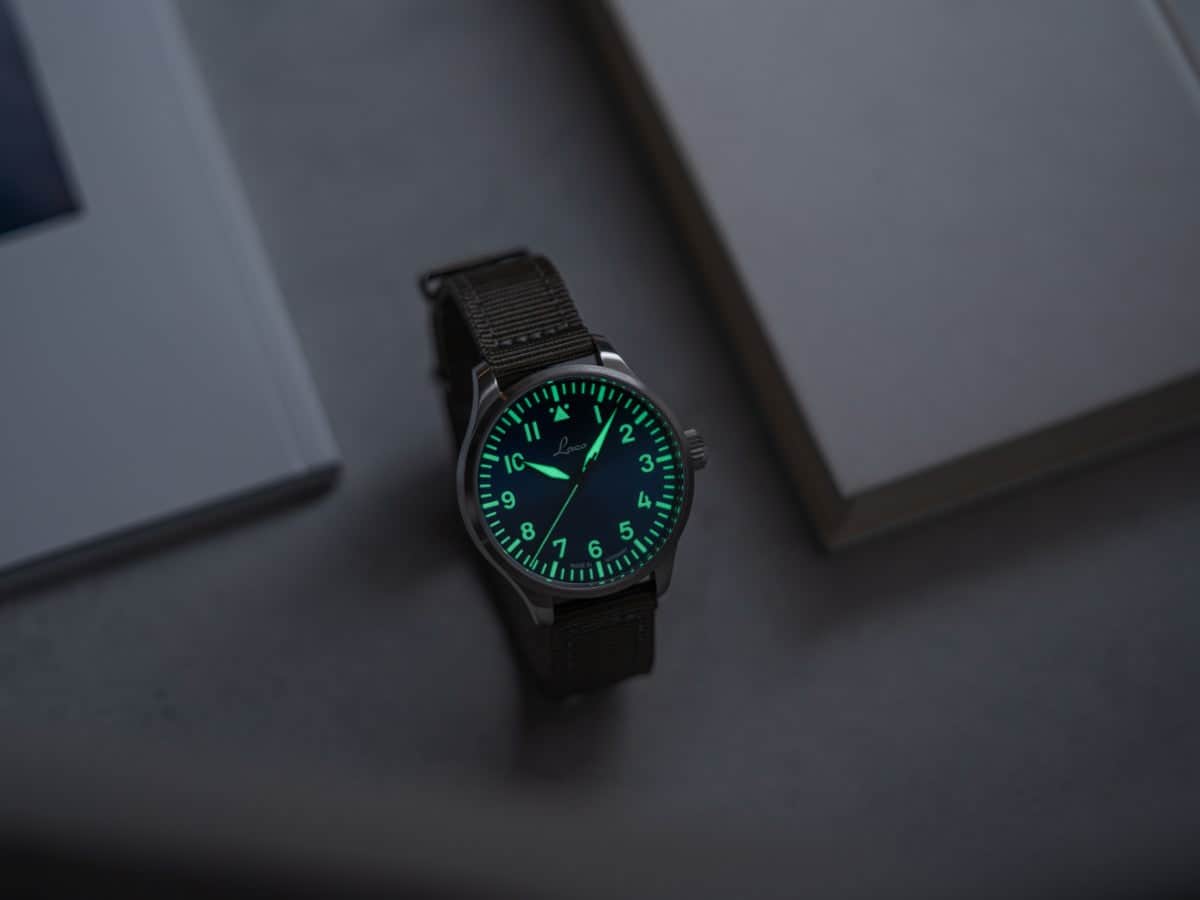 Watch Gang Watch Augsburg Blaue Stunde 39 nylon bracelet | Blue Dial