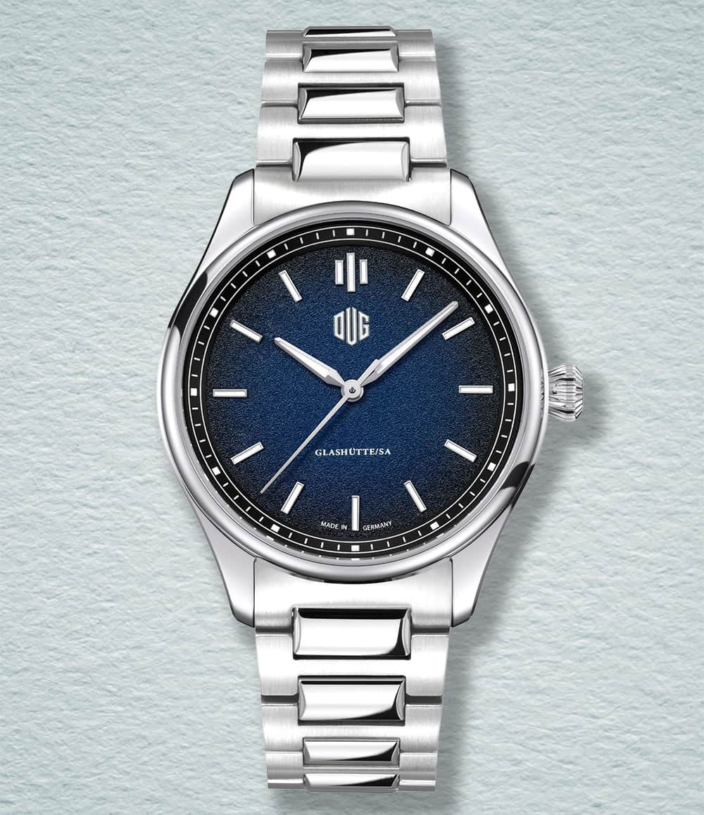 DUG Watch Blue / No-Date / Bracelet Purist Type 1