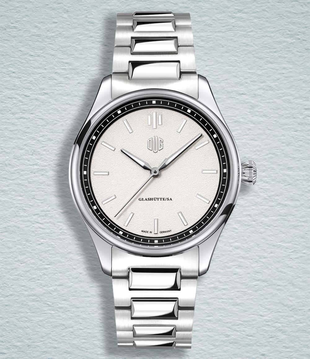 DUG Watch White / No-Date / Bracelet Purist Type 1