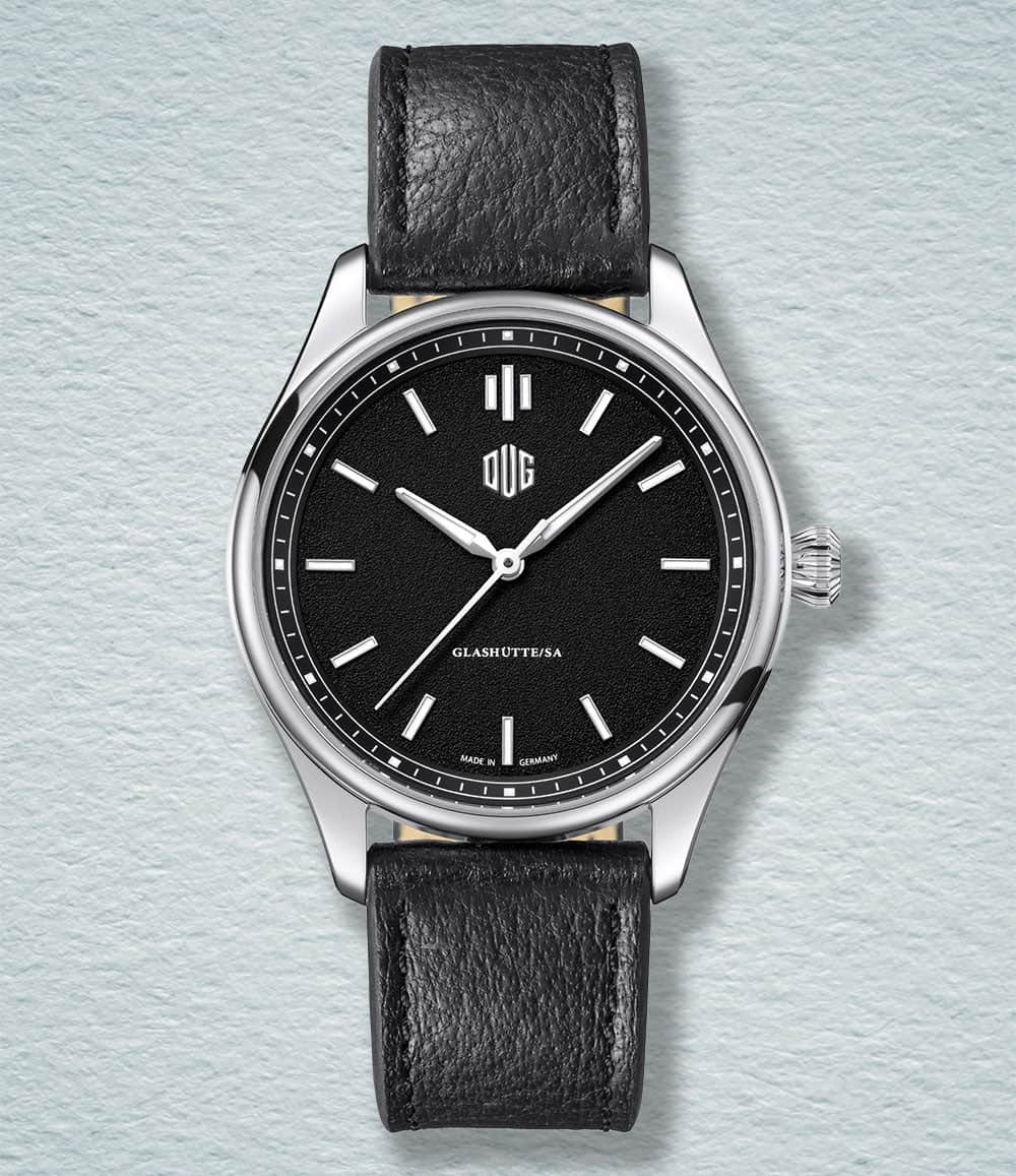 DUG Watch Black / No-Date / Black Purist Type 1