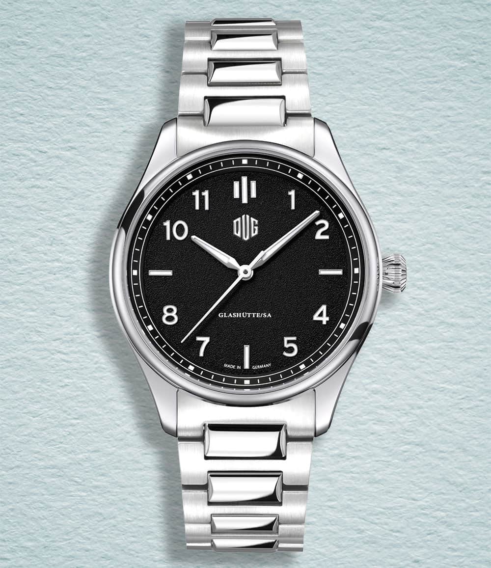 DUG Watch Black / No-Date / Bracelet Purist Type 2