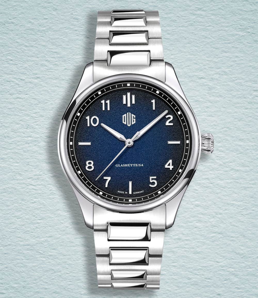DUG Watch Blue / No-Date / Bracelet Purist Type 2