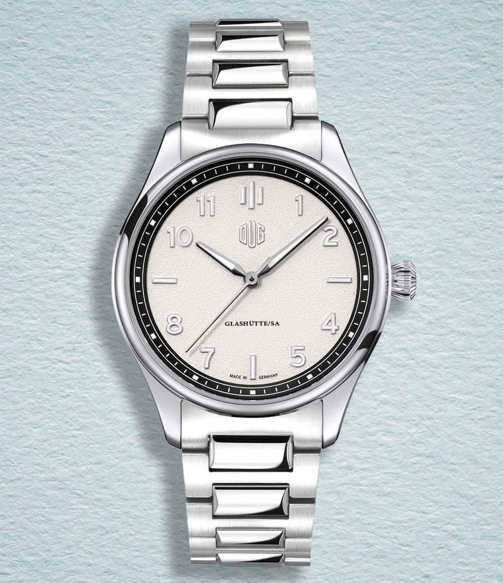 DUG Watch White / No-Date / Bracelet Purist Type 2