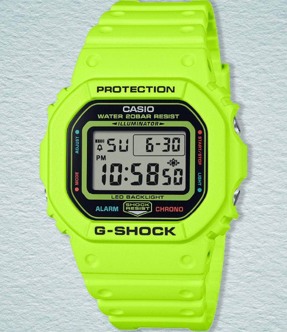 G-Shock Watch Neon Green Energy Pack DW5600EP