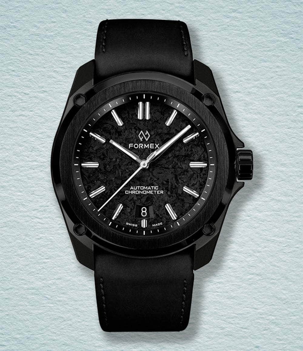 Formex Watch Black w/ Black Rubber Strap - Preorder Essence Leggera 41mm