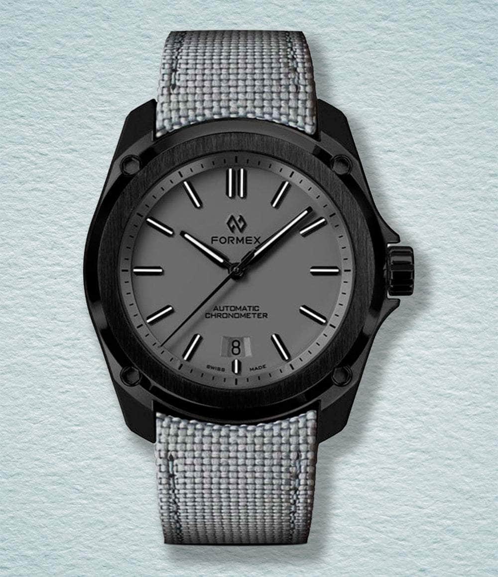 Formex Watch Cool Grey w/ Grey Nylon - Preorder Essence Leggera 41mm