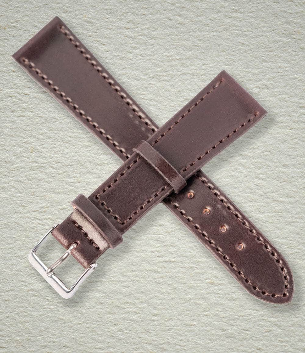 Windup Watch Shop Strap Oxblood / 18mm Horween Shell Cordovan