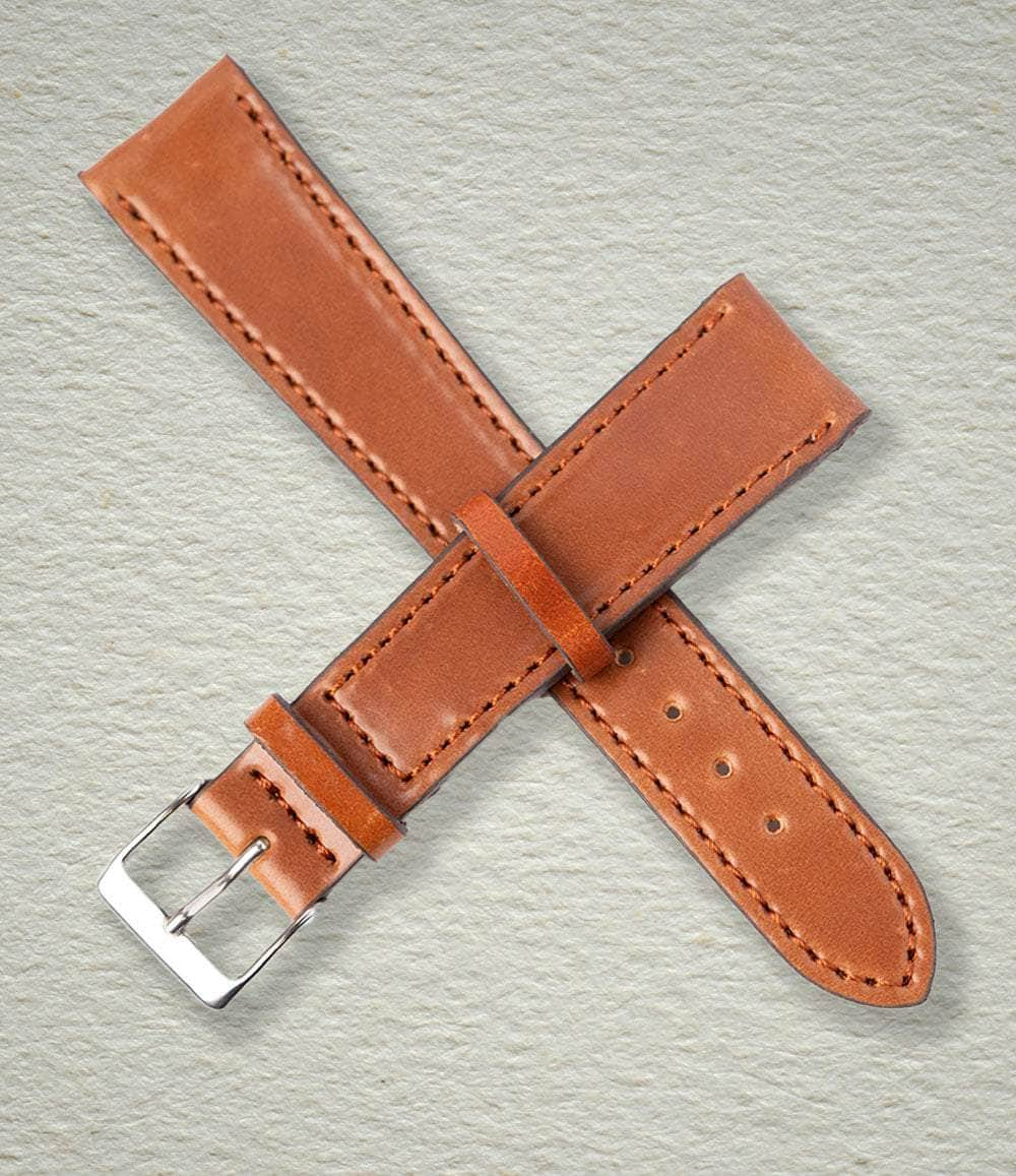 Windup Watch Shop Strap Natural / 18mm Horween Shell Cordovan